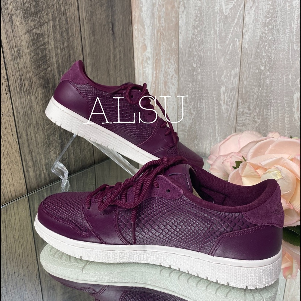Nike Air Jordan 1 Retro Low NS Bordeaux Maroon W - Picture 3 of 8